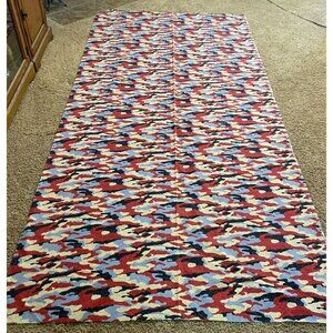 Kentshire Home Collection Fabric Red White Blue Camouflage 116" x 54" (3 yards)